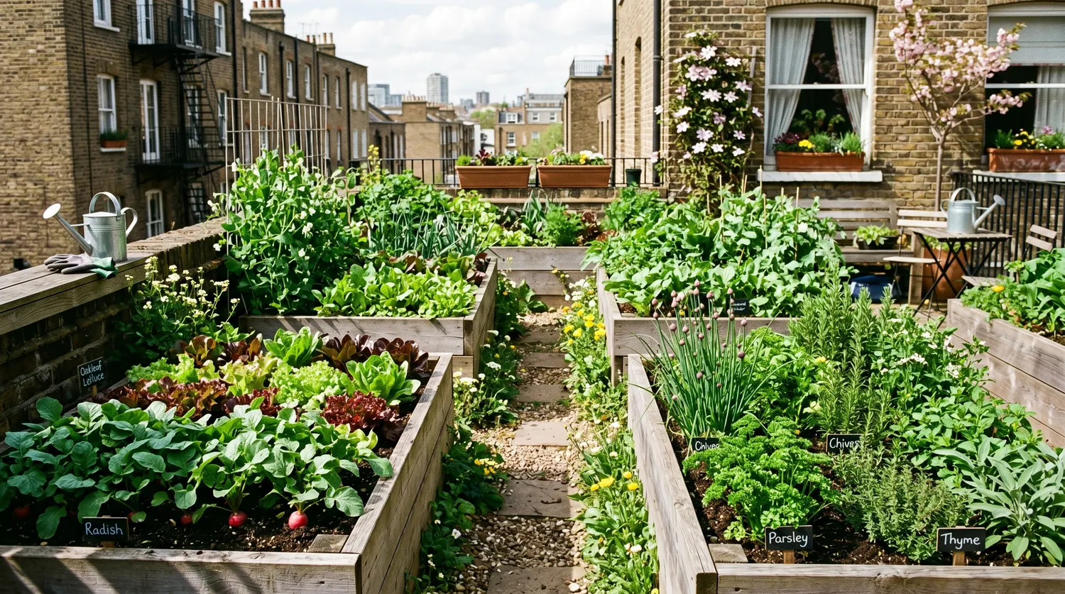 Le potager urbain au mois de avril