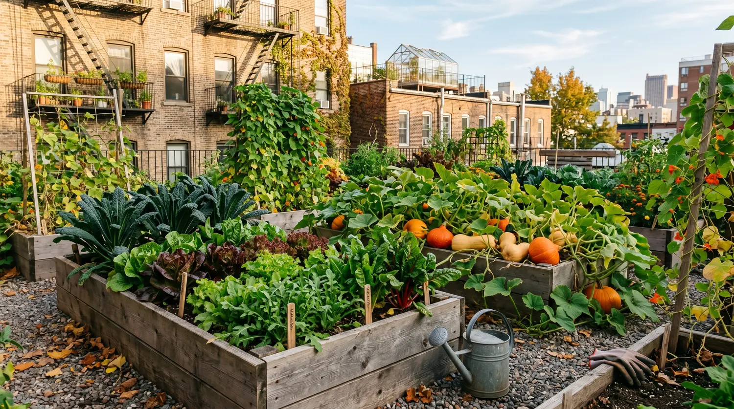 Le potager urbain au mois de septembre