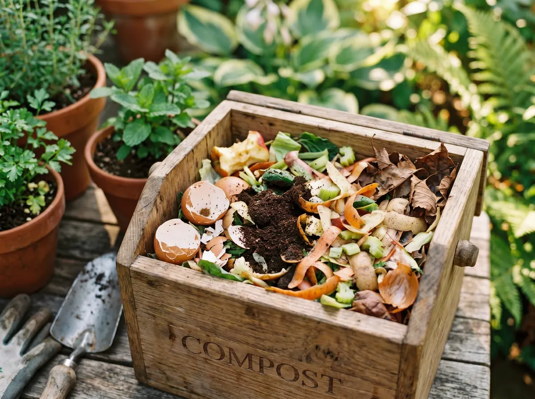 Déchets de cuisine et de jardin pour le compost