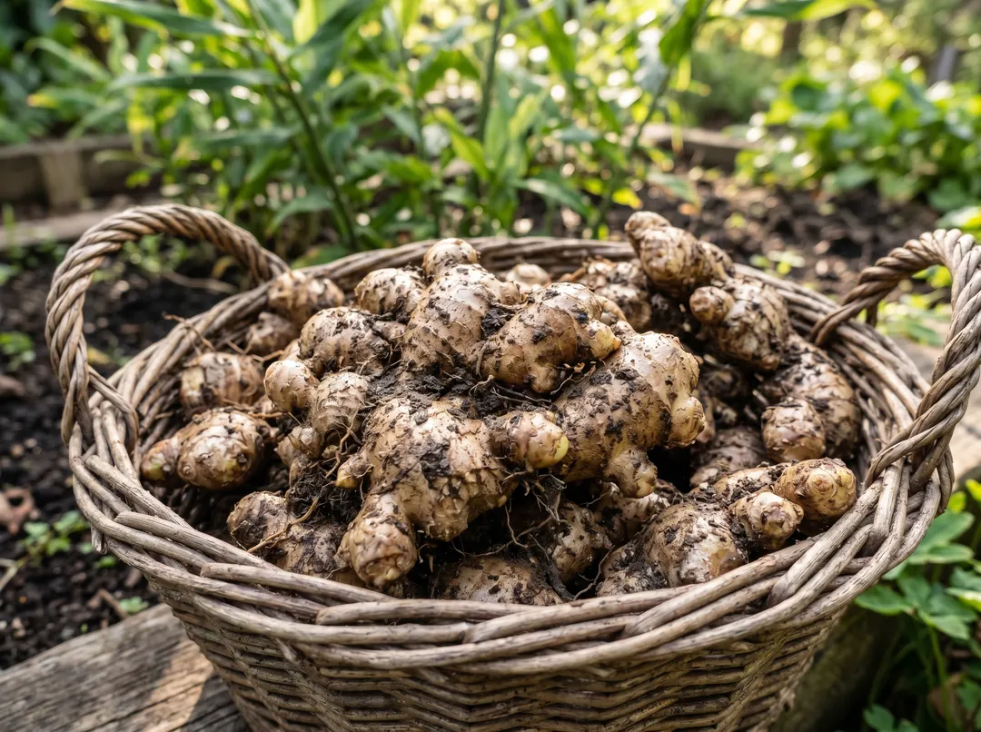 Rhizomes récoltés